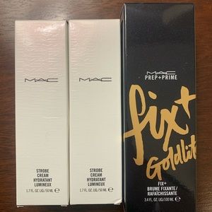MAC (2) Strobe Creams - (1) GoldLite Setting Spray